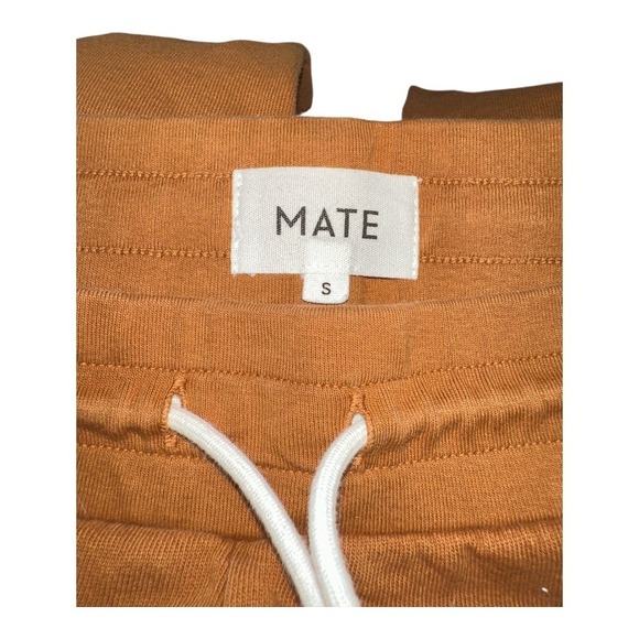 MATE the Label Rust Fleece Jogger Sweatpants, Small - Picture 7 of 8